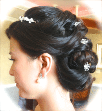 Asian Bridal Hair styles Orange County